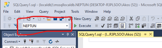 Select database